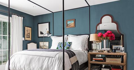 Looking for colors that encourage relaxation in your home? Check out what designers recommend. Soothing Paint Colors, Calming Paint Colors, Top Paint Colors, Oval Room Blue, Bedroom Design Trends, Bedroom Trends, Bedroom Wall Paint, Blue Paint Colors, Green Paint Colors