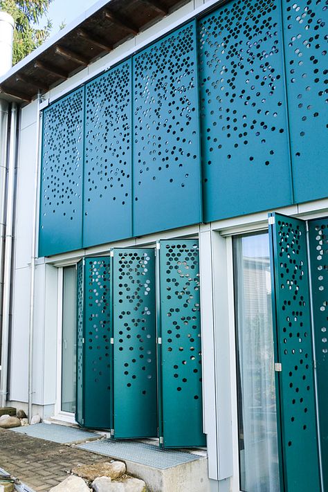 Metal Panels Facade, Perforated Facade, Perforated Metal Panel, Facade Pattern, Shade Screen, Jaali Design, Cladding Design, Facade Panel, Metal Facade