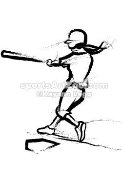 Sports Art Zoo - Softball Batter Sketch | Softball Designs ... Softball Designs, Charity Logo, Baseball Drawings, Sketchy Style, Baseball Shirt Designs, Sports Drawings, Note Ideas, Learn To Sketch, Cute Designs To Draw