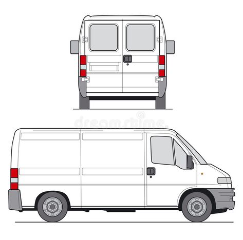 Delivery Van. Layout for presentation - vector , #AFF, #Van, #Delivery, #Layout, #vector, #presentation #ad Van Template, Noodle Art, Delivery Van, Step Van, Work Truck, Graphic Template, Best Templates, Border Design, Graphic Design Posters