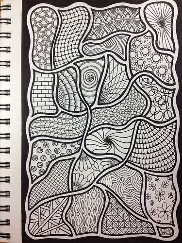 Modele Zentangle, Tangle Doodle, Seni Dan Kraf, Zentangle Designs, Doodle Inspiration, White Drawing, Tangle Art, Tangle Patterns, Zentangle Drawings