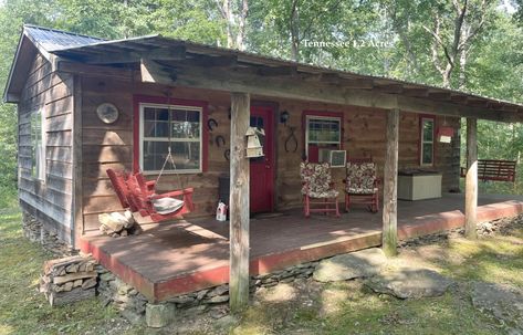 Tennessee Cabin For Sale Made From Old Barn Wood on 1.2 Acres $99K - Old Houses Under $100K Inexpensive Cabin, Tennessee Cabins, Log Cabins For Sale, Old Cabins, Large Fire Pit, Cabins For Sale, Old Barn Wood, Old Houses For Sale, Clarksville Tn