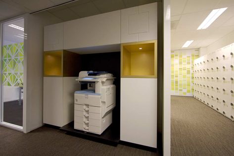 Gallery of Office Besturenraad / COEN! - 3 Office Printer Area, Ceo Office Design, Interior Design Major, Printer Station, Printer Cabinet, Office Design Inspiration, Coworking Office, Print Center, Mini Office