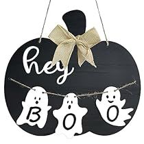 Boo Door Hanger, Boo Door, Boo's Door, Boo Sign, Halloween Front Doors, Halloween Door Hangers, Hey Boo, Funny Pumpkins, Burlap Bow