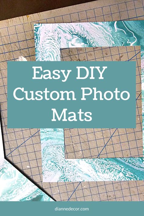 Creating your own custom photo mats is a great way to upgrade your framed pictures. Here's how to create your own in 3 easy steps. #customphotomats #diyphotomats #photomatting #diyphotomatting #diyphotoframes #customphotoframes #diypictureframes #diyframemats Photo Frame Mat Diy, How To Make Your Own Picture Frame Mat, Diy Photo Matting How To Make, Diy Mats For Picture Frames, How To Make A Matte For A Frame, Matt Picture Frame, Mat Board Projects, Diy Picture Matting How To Make, How To Make A Mat For A Picture Frame