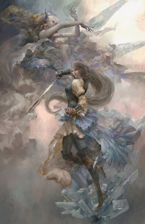 Final Fantasy Collection, Final Fantasy Artwork, Final Fantasy X, Final Fantasy Art, Artist Alley, Beautiful Dark Art, Fantasy Series, Ink Illustrations, Fantasy Illustration