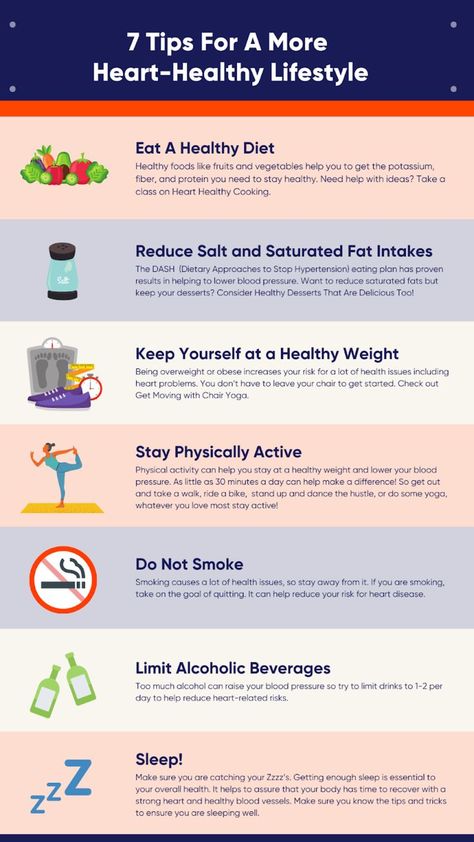 7 Tips For a More Heart- Healthy Lifestyle #healthy #healthylifestyle Heart Healthy Lifestyle, Heart Health Facts, Dairy Free Breastfeeding, Healthy Heart Tips, Blood Pressure Control, Heart Healthy Eating, Heath Care, Low Cholesterol Recipes, Medical Studies