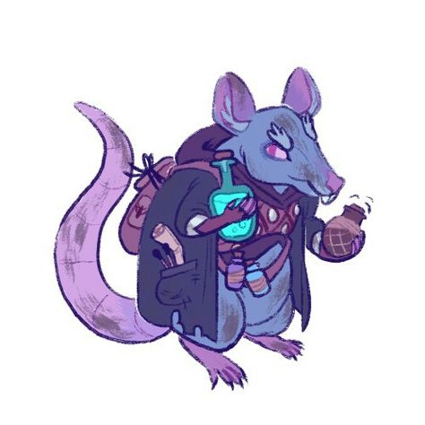 Ratfolk Alchemist, Rat Queens, Pathfinder Character, My Boyfriend, Face Drawing, Rats, Animal Drawings, Dungeons And Dragons, Sonic The Hedgehog