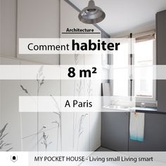 Décryptage d'un appartement parisien de 8m2, agréable et fonctionnel Plan Studio, Appartment Decor, Student Apartment, A Paris, Small Living, Small Bowls, Tiny House, Small Spaces, Sweet Home