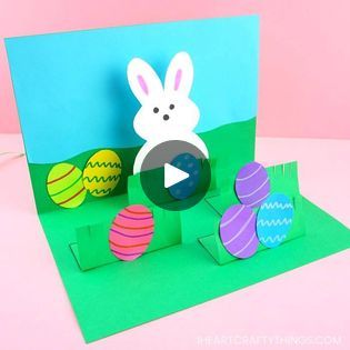 717K views · 1.6K reactions | How to Make a Pop Up Easter Card | EASY POP UP EASTER CARD 🐇 https://iheartcraftythings.com/how-to-make-a-pop-up-easter-card.html | By I Heart Crafty Things | Facebook Easter Pop Up Cards, Card Easy, Easter Card, Pop Up Cards, Easter Cards, Crafty Things, Easter Bunny, Pop Up, Easter