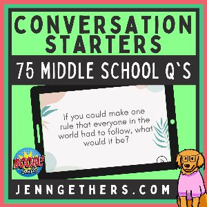 Middle School Conversation Starters, Middle School Sel, Middle School Icebreakers, Collaborative Learning Activities, Orchestra Teacher, Middle School Counselor, Tutoring Ideas, School Icebreakers, Icebreaker Questions