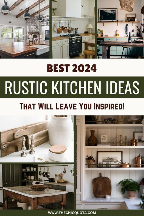 rustic farmhouse kitchen Rustic L Shaped Kitchen, Farmhouse Kitchen With Wood Cabinets, Rustic Cabin Kitchen Ideas, Earthy Kitchen Decor, Vintage Rustic Decor, Rustic Kitchen Ideas, Reclaimed Wood Cabinet, Vintage Kitchen Cabinets, Reclaimed Wood Kitchen