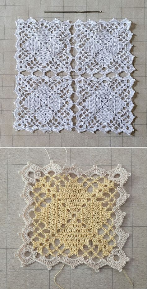 Delicate Granny Square, Crochet Pattern Tablecloth, Filet Crochet Tablecloth Patterns Free, Square Crochet Table Cloth Free Pattern, Lacy Crochet Squares, Square Crochet Doily Pattern Free, Crochet Table Cloths Free Patterns, Free Crochet Tablecloth Patterns, Table Cloth Crochet Pattern Free