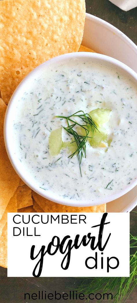 Cucumber Dill Dip, Cucumber Dip Recipe, Yogurt Sour Cream, Greek Yogurt Sour Cream, Dill Dip Recipes, Cucumber Dip, Greek Yogurt Dips, Dill Recipes, Dill Dip