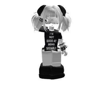 Black And White Roblox Avatar, Y2k Roblox Outfits, Y2k Roblox Avatars, White Girl Outfits, Emo Roblox Outfits, Roblox Oc, Cute Black Shirts, Emo Fits, Y2k Icons