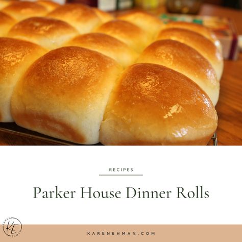 Parker House Dinner Rolls – Karen Ehman Parker House Rolls, Spend With Pennies, Pepperidge Farm, Taco Stuffed Shells, Parker House, Culinary Recipes, Bread Flour, Holiday Dinner, Dinner Rolls