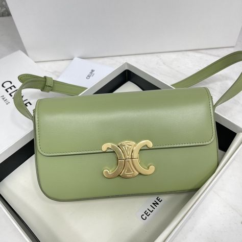 Bag Inspiration, Fancy Bags, Bag Green, Colour Combination, Celine Bag, Green Aesthetic, Branded Bags, Hand Bags, All Brands