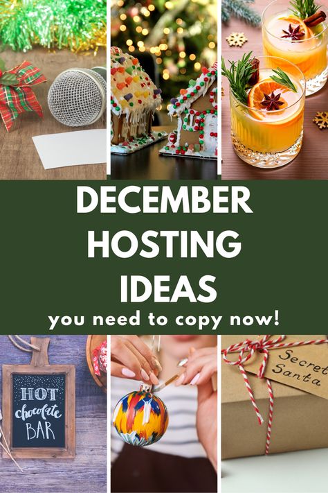 “Looking for inspiration to host the ultimate December gathering? Here are 15 festive hosting ideas to bring warmth and joy to your holiday parties. Find ideas for cozy decor, themed menus, and party games that’ll have your guests talking all season long! December Hosting Ideas, Winter Hosting Ideas, Small Holiday Party Ideas, Christmas Gathering Ideas Friends, Holiday Hosting Ideas, Christmas Hosting Ideas, Winter Brunch, Hosting Holiday Party, Hosting Ideas