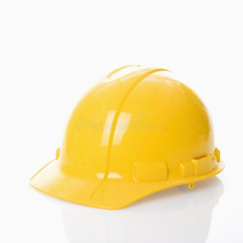 Safety helmet. Yellow safety hard hat on white , #Sponsored, #Yellow, #helmet, #Safety, #safety, #white #ad Construction Worker Hat, Adjustable Yellow Hat, Hard Hat Stickers Construction, Safety Helmet Construction, Engineer Hat, Safety Helmet, Electrical Engineering, White Image, Hard Hats