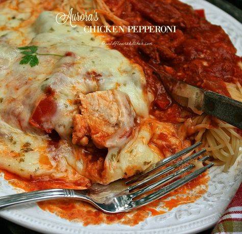 Aurora's Chicken Pepperoni! Chicken Pepperoni, Pepperoni Chicken, Movie Character, Gluten Free Chicken, Cottage Kitchen, Chicken Dinner, Chicken Dishes, The Movie, Italian Recipes