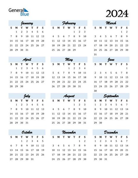 Blue Calendar, Yearly Calendar Template, Printable Yearly Calendar, Excel Calendar Template, Calendar Word, Calendar Examples, Excel Calendar, Editable Calendar, Microsoft Word Document