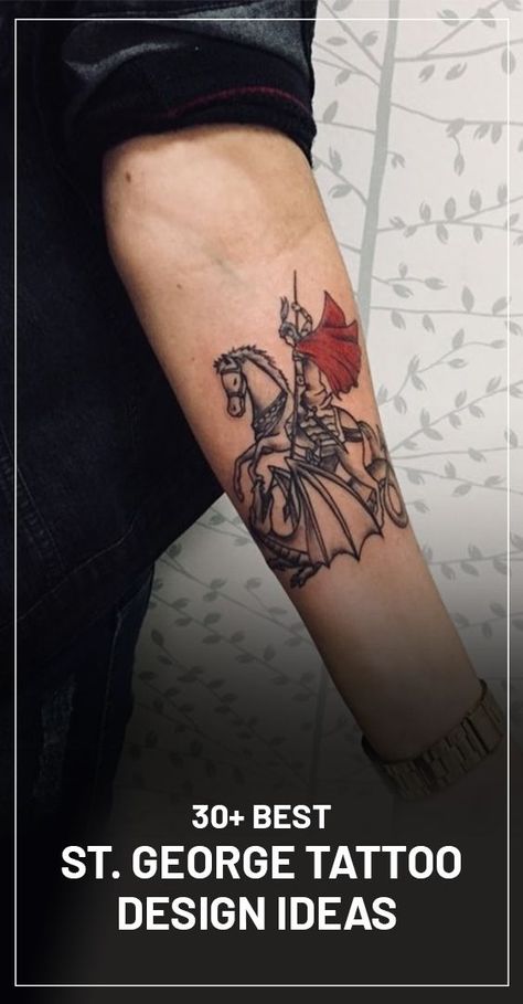 Saint George Tattoo, St George Tattoo, George Tattoo, Victory Tattoo, Tattoo Design Ideas, Saint George, S Tattoo, St George, Tattoos With Meaning