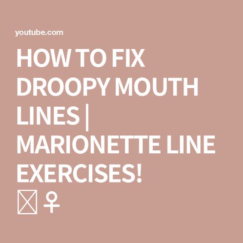 HOW TO FIX DROOPY MOUTH LINES | MARIONETTE LINE EXERCISES! 🏋️‍♀️ Chin Exercises, Marionette Lines, Daily Exercises, Face Exercises, Stylish Winter Outfits, Face Yoga, Beauty Must Haves, Daily Workout, Cool Eyes