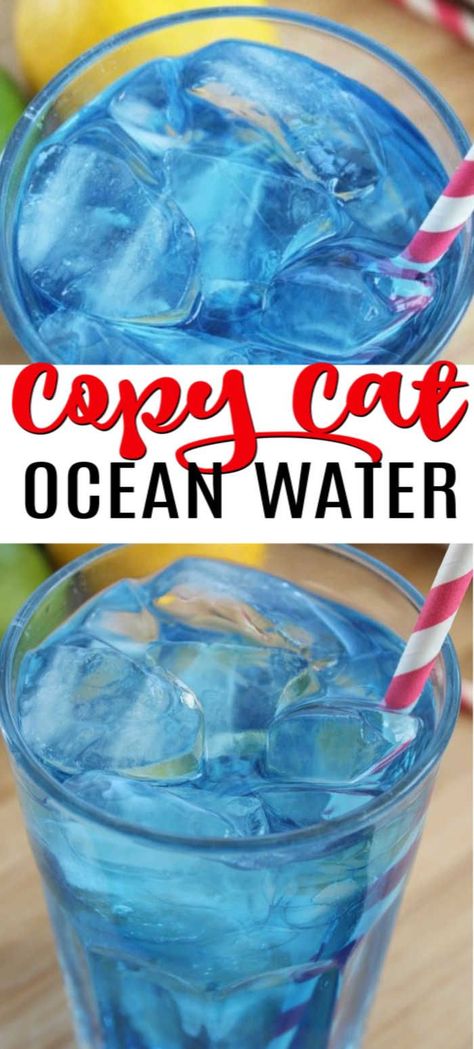 Sonic Ocean Water Recipe, Ocean Water Recipe, Ocean Water Drink, Kids Milkshake, Ocean Snacks, Sonic Ocean Water, Sonic Drinks, Bullet Recipes, Magic Bullet Recipes