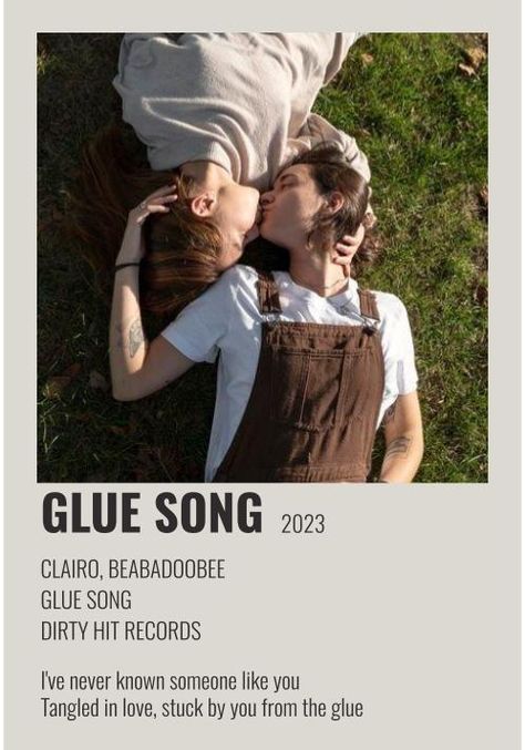 Glue Song Poster, Wall Picture Collage, I Love Clairo, Glue Song, Song Posters, Stuff To Print, Music Poster Design, Polaroid Poster, Singer Dr