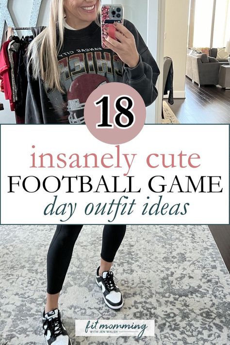 Explore the best Football Game Outfits For Women in our latest blog post. Whether you prefer casual Football Game Attire or something a bit more dressed up, we have Gameday Fashion ideas that will make you the best-dressed fan in the stands. Football Sunday Outfit, Football Game Outfits For Women, Cute Football Outfit, Football Game Outfit Fall, Game Outfits For Women, Football Game Attire, Fall Football Outfit, Football Mom Outfit, Football Game Outfits