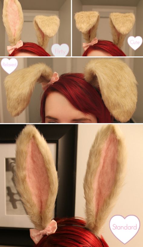 Bunny Ears (Pose-able) - Kitten's Playpen Rabbit Costume, Lola Bunny, Pet Play, Pet Spaces, Bunny Costume, Cosplay Tutorial, Cosplay Diy, Cosplay Tips, Bunny Ears