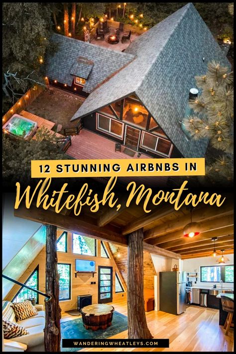 Are you looking for fabulous places to stay Whitefish, Montana? Here are 12 amazing Airbnbs Whitefish + the top things to do in Whitefish for your Montana vacation! I where to stay Whitefish I Whitefish accommodation I accommodation in Montana I Montana accommodation I Airbnbs in Montana I vacation rentals in Montana I where to stay in Montana I USA travel I Whitefish vacation rentals I places to stay in Montana I Whitefish Airbnbs I vacational homes in Whitefish I #Whitefish #Montana #USA Best Places To Stay In Montana, Whitefish Montana Summer, Columbia Falls Montana, Flathead Lake Montana, Snow Vacation, Montana Lakes, Montana Winter, Montana Vacation, Montana Travel