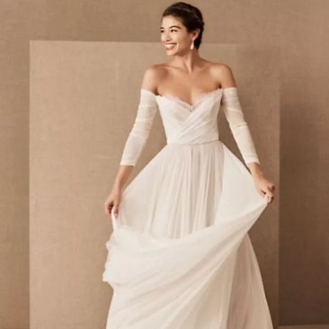 The 28 Best Long Sleeve Wedding Dresses of 2020 Ethereal Wedding Dress With Sleeves, Winter Wedding Dress Ideas, Wtoo By Watters, Stone Fox Bride, Ethereal Bride, Ethereal Wedding Dress, Wedding Atelier, By Watters, Sleeved Wedding