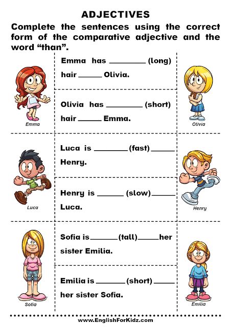 Printable comparative adjectives exercises Comparative Adjectives Worksheets, Ed Ing Adjectives Worksheets, As As Comparative Worksheet, Comparative Adjectives Rules, Comparative Adjectives Exercises, Comparative And Superlative Adjectives Activities, Adjectives For Kids, Comparative Adjectives Worksheet, Adjectives Exercises