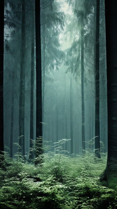 Misty Forest Photography, Forestcore Aesthetic, Dark Forest Aesthetic, Foggy Forest, Mystical Forest, Misty Forest, Forest Photography, Pine Forest, Beautiful Flowers Pictures