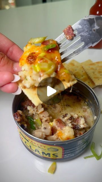 Good Vibes Cooking on Instagram: "Creamy Clams in a Can #snack #tinfish #clams #clamrecipes #easyrecipe #creamy #airfryerrecipes" Creamy Clams In A Can, Clam Casino Recipe, Good Vibes Cooking, Cozy Keto Meals, Canned Seafood Recipes, Canned Clams Recipes, Canned Clam Recipes, Cozy Snacks, Heavy Snacks