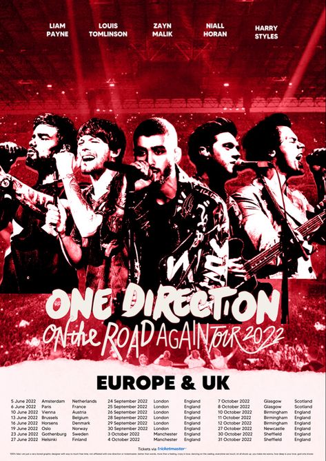 One Direction Tour Poster, 1d Reunion, One Direction Reunion, 1d Posters, One Direction Tour, Tour Poster, Glasgow Scotland, Tour Posters, Room Posters