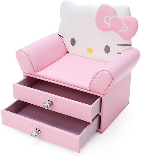 A sweet PINK Sanrio Hello Kitty jewelry box🌸 | Pink accessories | pink room decor, accessories | Girl hello kitty products | girl gifts | Kawaii Hello Kitty aesthetic | #commissionearned Hello Kitty Playhouse, Hello Kitty Jewelry Box, Hello Kitty Bedroom Decor, Hello Kitty Furniture, Hello Kitty Storage, Hello Kitty Products, Baby Doll Diaper Bag, Room Decor Accessories, Pink Sanrio