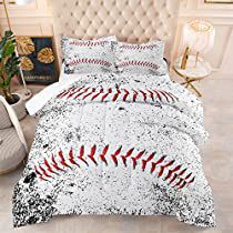 Baseball Boys Bed, Baseball Comforter, Baseball Bedding, White Comforter Set, Bedding For Boys, Sports Bedding, White Comforter, Comforter Set