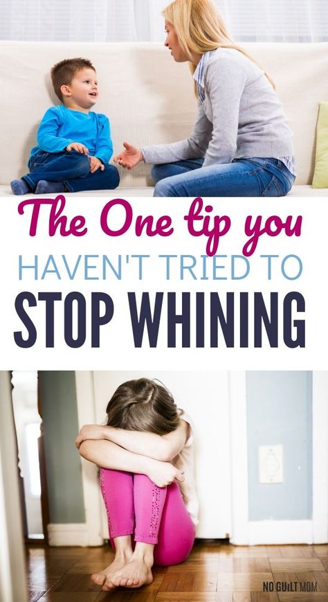 Whining Kids, Discipline Tips, Discipline Positive, Stop Whining, One And Done, Parenting Discipline, Toddler Discipline, Potty Training Tips, Confidence Kids