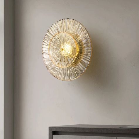 Nordic Round Glass LED Aisle Stairs Wall Lights Surface Mount Bedroom Living Room Sconce Corridor Luminaire Home Lamp Fixtures|LED Indoor Wall Lamps| - AliExpress Gold Wall Lights, Metal Wall Light, Bedroom Light Fixtures, Crystal Wall, Modern Sconces, Modern Wall Lights, Luminaire Design, Wall Fixtures, Gold Walls