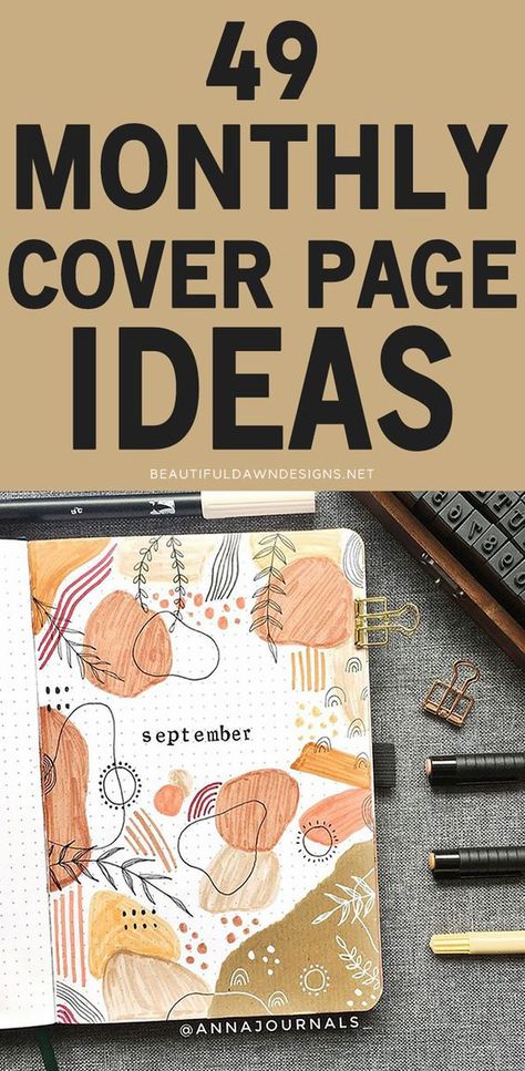 Easy Bujo Cover Page, Bullet Ideas Journal, Bujo Ideas September, Journal Ideas Beginner, Bulett Journal Ideas September, September Bullet Journal Cover Easy, Bujo Journal Ideas Pages, Jornal Idea Aesthetics Easy, September Bujo Ideas