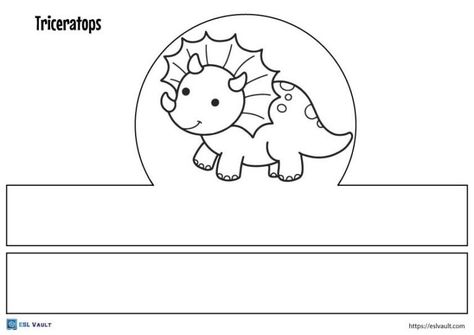 Dinosaur Headband, Dinosaur Crafts Preschool, Dino Craft, Dinosaur Template, Dinosaurs Preschool, April Art, Headband Crafts, Dinosaur Images, Christmas Crafts For Toddlers