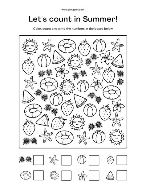 All About Summer Worksheet, Summer Kindergarten Worksheets, Summer Season Worksheets For Kids, Summer Season Worksheet Kindergarten, Summer Vocabulary Worksheet, Summer Worksheets, English Worksheets For Kindergarten, Summer Learning, Fun Worksheets