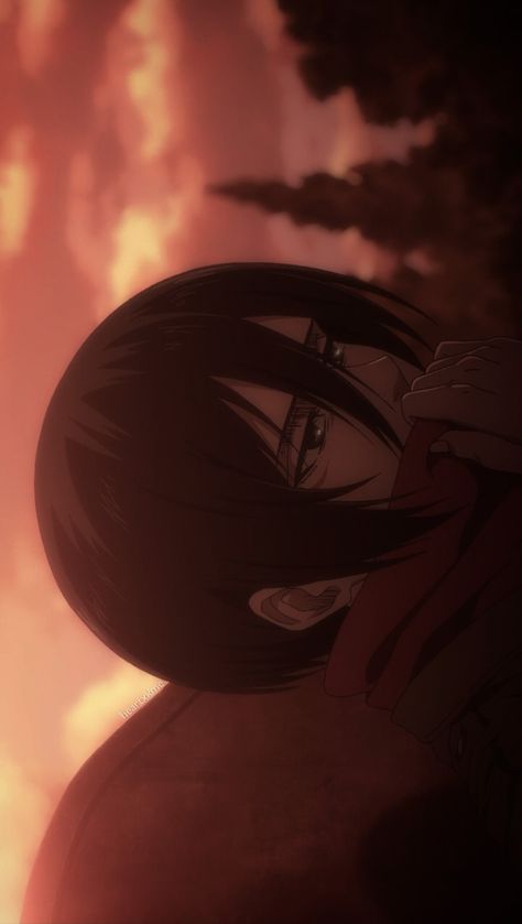 Mikasa Desktop Wallpaper, Mikasa Scarf, Aot Wallpaper, Attack On Titan Aesthetic, Anime Vs Cartoon, Windows Wallpaper, Eren And Mikasa, Anime Uwu, Titan Anime