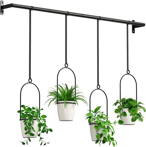 Curtain alternative, plant hangers, hanging plants Chandelier Planter, Planter Window, Indoor Herb, Hanging Plant Holder, Plastic Flower Pots, Indoor Herb Garden, Herbs Indoors, Ceiling Hanging, Small Planter