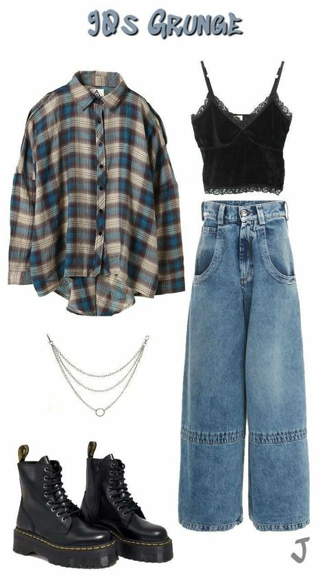 Summer Outfits Alternative Style, Greaser Girl Outfit, Greaser Outfit, Mushroom Tote Bag, Tote Bag Outfit, Plaid Outfit, Look Grunge, Forensic Science, Style Box