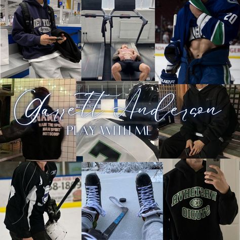 Garrett Anderson Play With Me, Fall With Me Becka Mack Aesthetic, Play With Me Book Aesthetic, Playing For Keeps Becka Mack, Play With Me By Becka Mack Book, Play With Me Book, Garrett Anderson, Hockey Books, Becka Mack