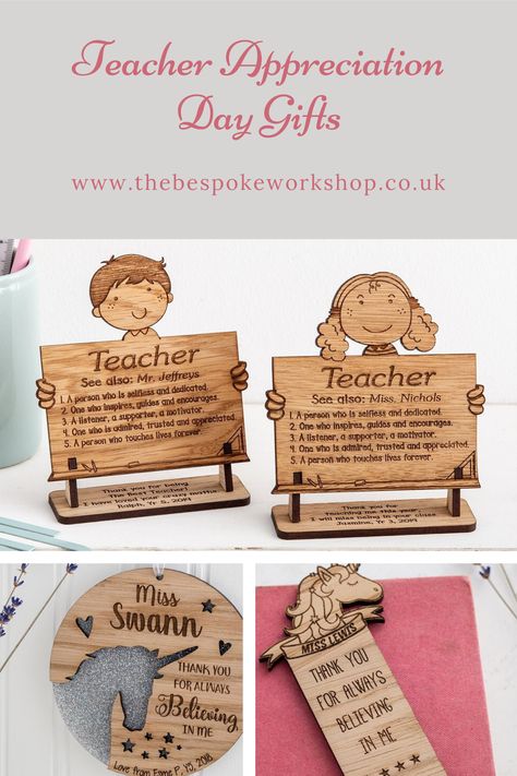 Lézervágott Fa, Unique Teachers Gift, Teacher Retirement Gifts, Teacher Classroom Decorations, Happy Teacher, Personalised Wooden Gifts, Cute Teacher Gifts, Personalized Plaques, Laser Cut Wood Crafts