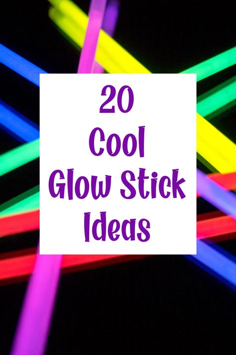 20 Cool Glow Stick Ideas Fun Things To Do With Glow Sticks, Glow Stick Hacks, Glow Stick Centerpiece, Preschool Glow Stick Activities, Glow Sticks In Balloons, Glow Stick Ideas For Halloween, Things To Do With Glow Sticks, Glow Stick Halloween Crafts, Glow Stick Science Experiment